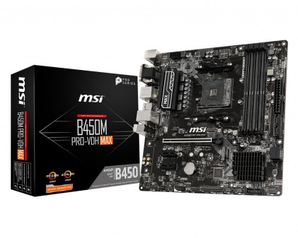 MSI B450M PRO-VDH Max Presa AM4 micro ATX AMD B450