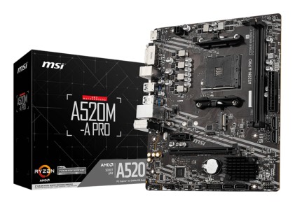 MSI A520M-A PRO Presa AM4 micro ATX AMD A520