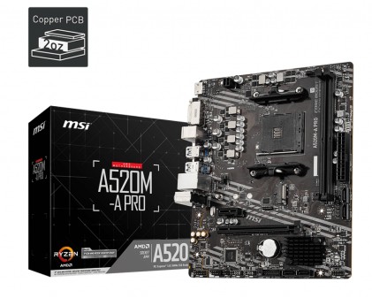 MSI A520M-A PRO Presa AM4 micro ATX AMD A520