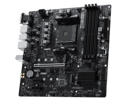 Msi Mb Amd B550, Pro B550M-P,Am4,4Ddr4,1Pci-Ex16,2Pci-Ex1, 2M.2,4Sata3,7Usb3.2 Gen1,6Usb2.0,Hd