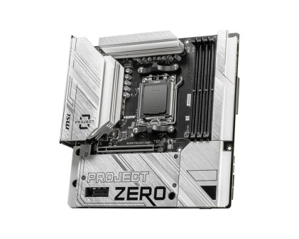Msi Mb Amd B650M Project Zero,Gaming, B650,Am5,4Ddr5,1Pci-Ex16,1Pci-Ex1,2M.2,4Sata3,1Usb3.2