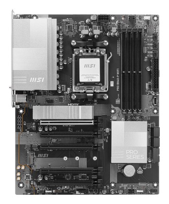 Msi Mb Pro B840-P Wifi ,B840,Am5,4Ddr5,5Pci-Ex16,2M.2,4Sata3,2Usb10G,5Usb5G