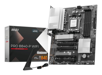 Msi Mb Pro B840-P Wifi ,B840,Am5,4Ddr5,5Pci-Ex16,2M.2,4Sata3,2Usb10G,5Usb5G