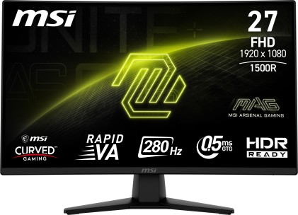 Msi Monitor Gaming Curvo 27 Led Va Fhd 16:9, 1Ms 280Hz, Dp/Hdmi