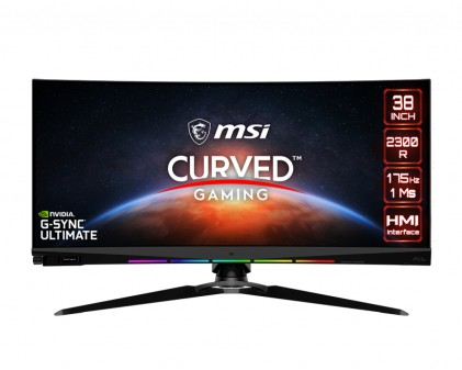 Msi Monitor Curvo 37,5 Led Ips 21:9 Wqhd, 1Ms 180Hz, 2300R, Dp/Hdmi, Multimediale, Rgb