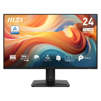 Msi Monitor 23,8 Led Ips 16:9 Fhd 144Hz 1Ms 300 Cdm, Reg Altezza, Vga/Dp/Hdmi, Multimediale