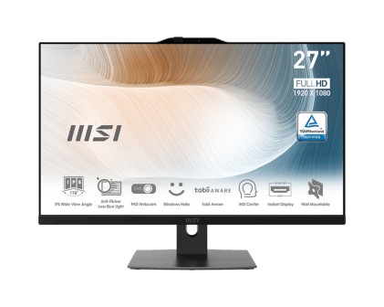 Msi Pc Aio 27" Black Am272P 12M-021Eu I5-1240P 8Gb 512Gb Ssd Win 11 Pro