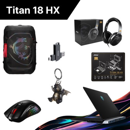 Msi Nb Gaming 18&#34; 16:10 Uhd+ Titan, I9-14900Hx, 64Gb, 2Tb Ssd, Rtx 4090 16Gb, Win 11 Pro, Hx A14Vig-293It