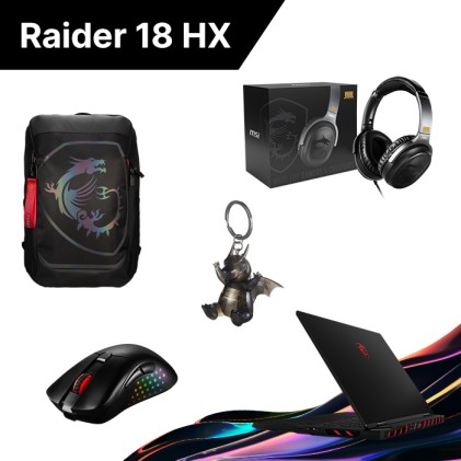 Msi Nb Gaming 18" Raider,  I9-14900Hx, 32Gb, 1Tb Ssd Uhd+ Rtx 4070 8Gb, Win 11, Hx A14Vgg-010It