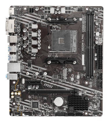 Msi Mb Amd A520M-A Pro Am4 2Ddr4 11Pci-Ex16, 1M2, 4Sata3, 6Usb3