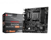 MSI B450M BAZOOKA MAX WIFI mATX AM4 Supports 1st 2nd and 3rd Gen AMD Ryzen DDR4 Memory 4xSATA3 1xM.2