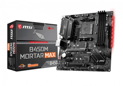 MSI B450M Mortar Max Presa AM4 micro ATX AMD B450
