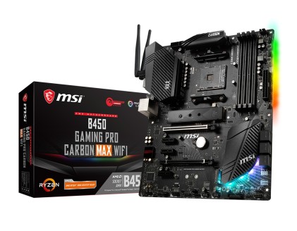 MSI B450 GAMING PRO CARBON MAX WIFI motherboard AM4 RYZEN 9 AMD B450 Chipset 128GB(P)
