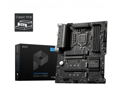 MSI B560-A PRO LGA 1200 socket 4xDIMM 4xSATAIII 2xM.2 mATX 105W