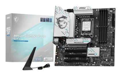 Msi Mb Intel B860M Gaming Plus Wifi, M-Atx Ddr5, 1Pci-Ex16, 1Pci-Ex4, 2Pci-Ex1, 4Sata3