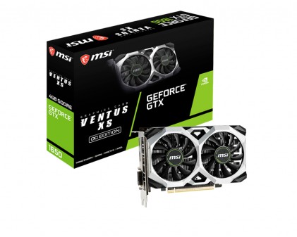 Msi Vga Geforce Gtx 1650, Gtx 1650 D6 Ventus Xs Oc, Dvi-D/Dp/Hdmi, Atx, Dual Fan