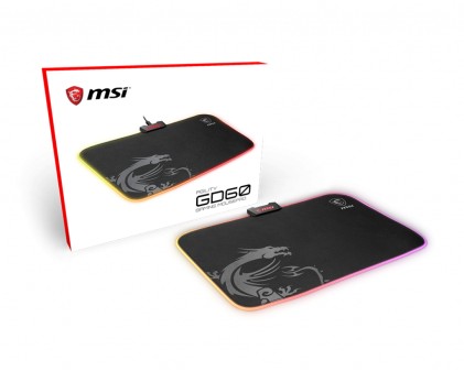 MSI AGILITY GD60 Nero, Grigio Tappetino per mouse per gioco da computer