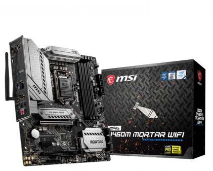 Msi Mb Mag B460M Mortar Wifi Lga 1200, 4Ddr4, 2Pci-Ex16, 1Pci-Ex1, 2M.2