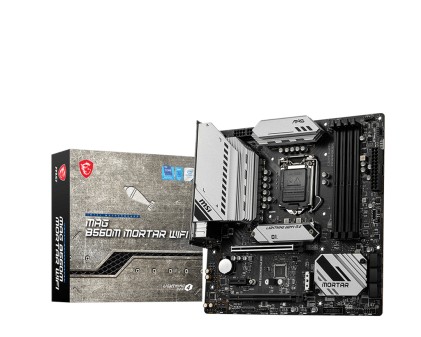 Msi Mb Mag B560M Mortar Wifi, Lga 1200, 4Ddr4, 2Pci-Ex16, 2M2, 6Sata3 Comet, Rocket Lake