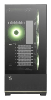 Msi Case Nero, 2 Usb, 1Type-C, 3X120Mm Argb Reverse Blade Fan, 1X120Mm Argb Fan, Argb+Pwm Control Bo
