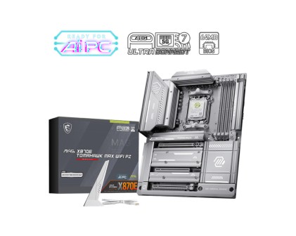 Msi Mb Mag X870E Tomahawk Max Wifi Pz,X870E,Am5,4Ddr5,3Pci-Ex16,4M.2,4Sata3.0,1Usb3.2 Gen2X2,3Us