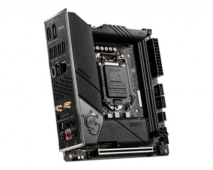 MSI MEG Z490I UNIFY LGA 1200 2xDDR4 up to 64GB 4xSATA 2xM.2 HDMI DP 7xUSB 3.2 4xUSB 2.0 Mini-ITX