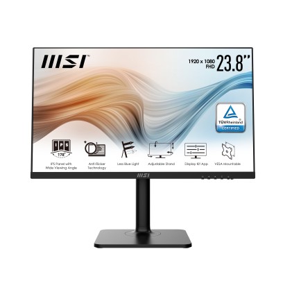 Msi Monitor 23,8 Led Ips 16:9 Fhd 5Ms 250 Cdm, Pivot, Usb-C, Hdmi, Multimediale