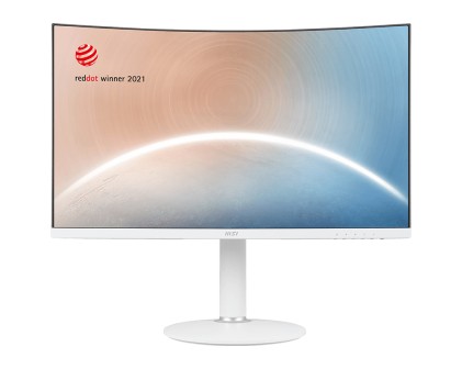 Msi Monitor Curvo 27 Led Va 16:9 Fhd 4Ms 250 Cdm, Pivot, Dp/Hdmi, Multimediale, Bianco