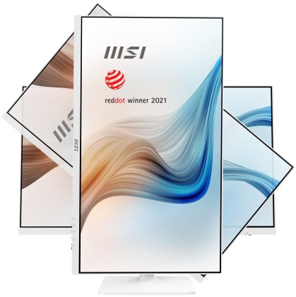 Msi Monitor 27 Led Ips 16:9 Wqhd, 4Ms 300Cdm, Pivot, Dp/Hdmi, Usb-C, Multimediale, Bianco