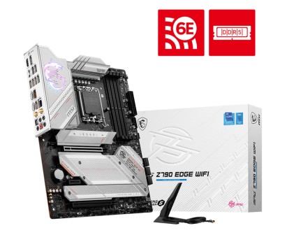 Msi Mb Z790, Mpg Z790 Edge Wifi, Lga 1700, 4Ddr5, 2Pci-Ex16, 7Sata6