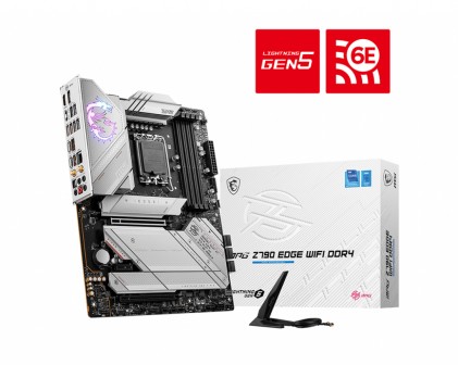 Msi Mb Z790, Mpg Z790 Edge Wifi Ddr4, Lga 1700, 4Ddr4, 2Pci-Ex16, 1Pci-Ex1, 5M.2, 7Sata3