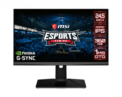 Msi Monitor 24,5 Led Ips 16:9 Fhd 1Ms 360Hz, 400 Cd/M, Dp/Hdmi