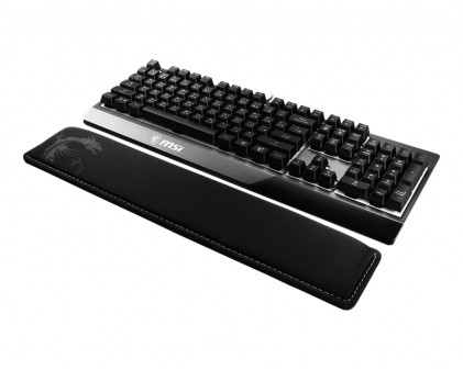 MSI Vigor-WR01 poggiapolso Memory foam, Gomma Nero