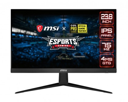 Msi Monitor 23,8 Led Ips 16:9 Fhd 1Ms 75Hz 250 Cdm, Dp/Hdmi