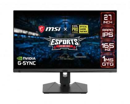 MSI Optix MAG274QRF 27inch IPS WQHD 165Hz 300cd/m2 1ms 2xHDMI DP USB Pivot (P)