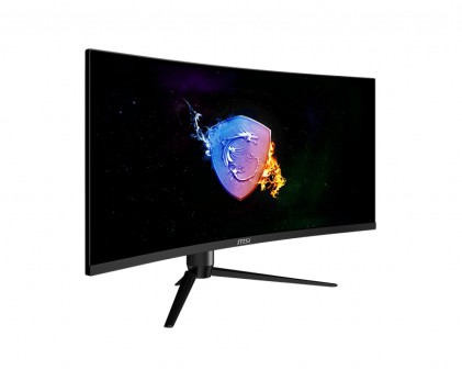 Msi Monitor Curvo 34 Led Va 21:9 Uwqhd, 1Ms 144Hz, 300 Cdm, 1500R, Rgb, Pivot, Dp/Hdmi