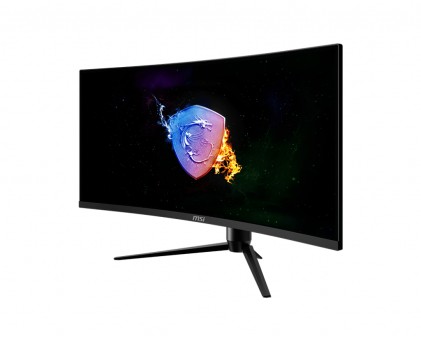 Msi Monitor Curvo 34 Led Va 21:9 Uwqhd, 1Ms 144Hz, 300 Cdm, 1500R, Rgb, Pivot, Dp/Hdmi