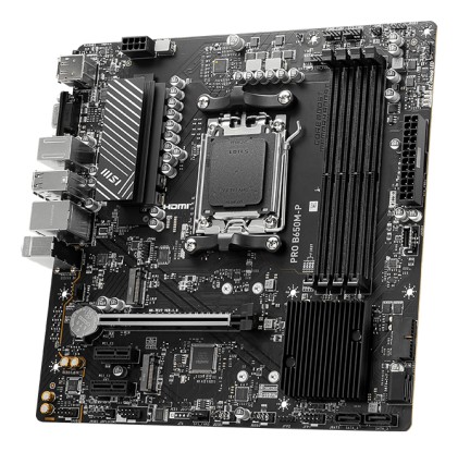 Msi Mb Amd B650, B650M-P, Am5, 4Ddr5, 1Pci-Ex16,2Pci-Ex1,2M.2,4Sata3,3Usb3.2 Gen2(2A+1C),4Usb3.2 Gen