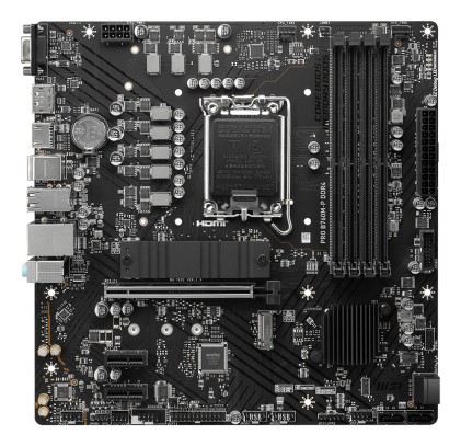 Msi Mb B760, Pro B760M-P Ddr4, Lga 1700, 4Ddr4, 1Pci-Ex16, 2Pci-Ex1, 2M.2, 4Sata3, Matx