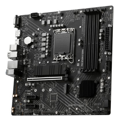 Msi Mb B760, Pro B760M-P Ddr4, Lga 1700, 4Ddr4, 1Pci-Ex16, 2Pci-Ex1, 2M.2, 4Sata3, Matx