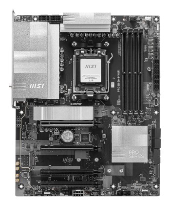 Msi Mb Amd Pro B850-P Wifi, Atx, Am5, Ddr5, 1Pci-Ex16, 1Pci-Ex4, 2Pci-Ex1, 4Sata3