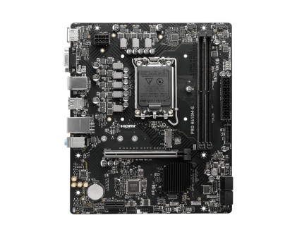 Msi Mb H610, Pro H610M-E Ddr5, Lga 1700, 2Dd54, 1Pci-Ex16,1Pci-Ex1,1M.2 Gen4,4Sata3.0,4Usb3.2Gen1,8U