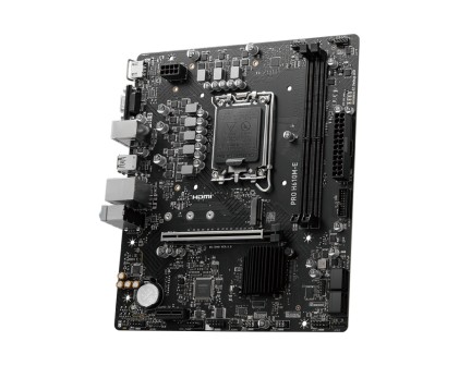 Msi Mb H610, Pro H610M-E Ddr5, Lga 1700, 2Dd54, 1Pci-Ex16,1Pci-Ex1,1M.2 Gen4,4Sata3.0,4Usb3.2Gen1,8U