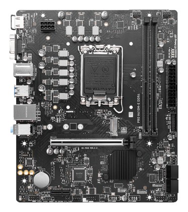 Msi Mb H610, Pro H610M-E Ddr4, Lga 1700, 2Ddr4, 1Pci-Ex16, 1Pci-Ex1, 1M.2, 4Sata3