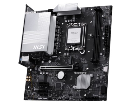 Msi Mb Pro H810M-B601-7E64-010,13801-7E64-001Std Pro H810M-B, H810, Lga1851, 2Ddr5, 1Pcie