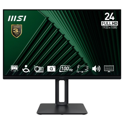 Msi Monitor 23.8 Led Ips 16:9 Fhd 1Ms 100Hz, Dp/Hdmi, Pivot, Multimediale