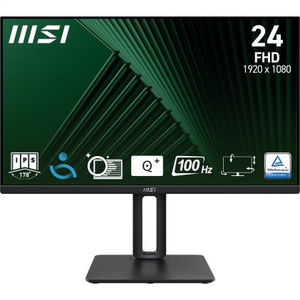 Msi Monitor 23.8 Led Ips 16:9 Fhd 1Ms 100Hz, Dp/Hdmi, Pivot, Multimediale