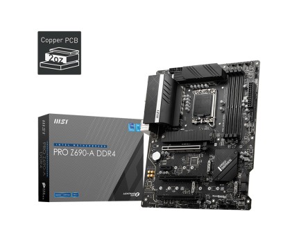 MSI PRO Z690-A DDR4 LGA 1700 ATX 4xDDR4 3xPCIe 4xM.2 6xSATA