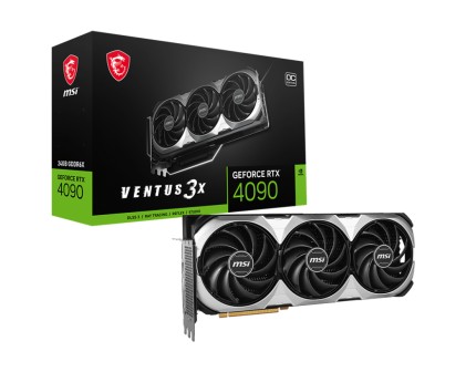 Msi Vga Geforce Rtx 4090, Rtx 4090 Ventus 3X E 24G Oc, 24Gb Gddr6, Hdmi/Dp*3, Atx, Triple Fan, Oc