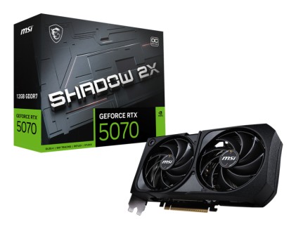 Msi Vga Geforce Rtx 5070, Rtx 5070 12G Shadow 2X Oc, 12Gb Gddr7, Hdmi/Dp*3, Atx, Dual Fan, Bulk Edit, Senza Scatola